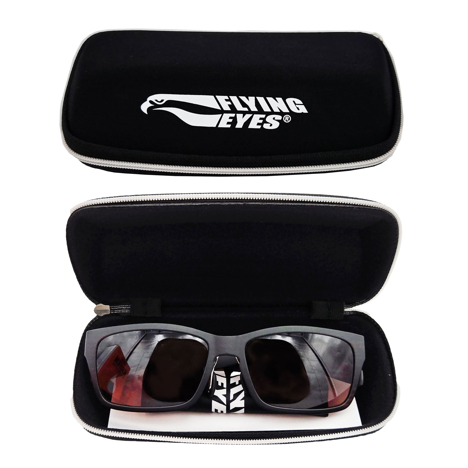 Kingfisher Sunglasses – Open Case Showing Interior and Storage