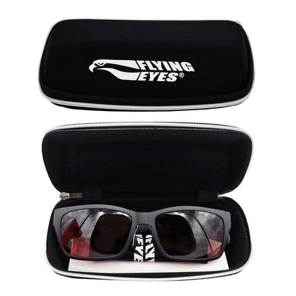 Kingfisher Sunglasses – Open Case Showing Interior and Storage