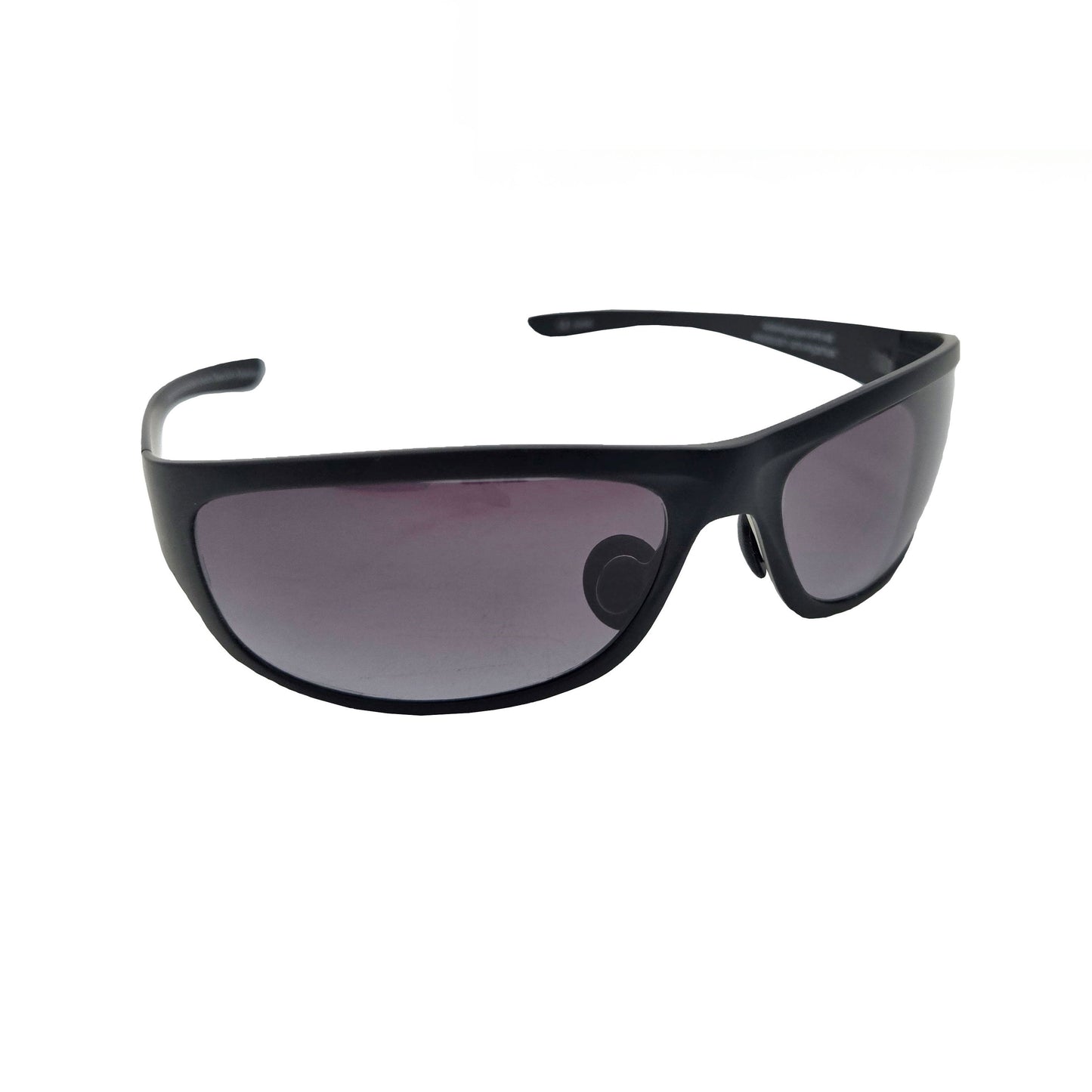 Golden Eagle Sport Sunglasses Z87 Matte Black with Gradient Gray Tint - large frame safety-rated eyewear