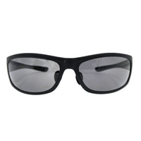 Golden Eagle Sport Sunglasses Z87 Matte Black with Polarized Solid Gray Tint front view - high-performance protective eyewear