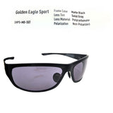 Golden Eagle Sport Sunglasses Z87 Matte Black with Solid Gray Tint (High Court) - impact-resistant protective eyewear