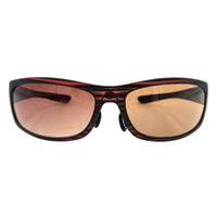 Golden Eagle Sport Sunglasses Z87 Satin Tortoise with Gradient Copper Tint front view - premium protective eyewear