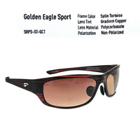 Golden Eagle Sport Sunglasses Z87 Satin Tortoise with Gradient Copper Tint - high-quality sport sunglasses