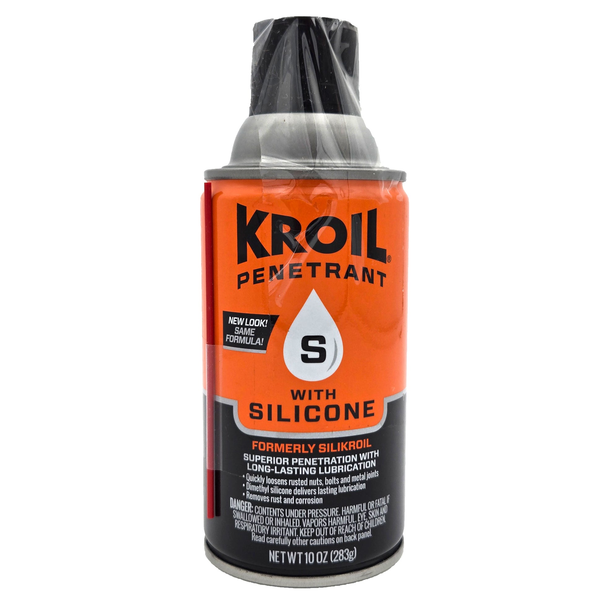 Kroil Penetrant with Silicone 10 oz can front view - premium penetrating solvent for rust and corrosion