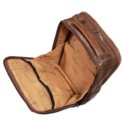 Scully - Leather Back Pack, Open