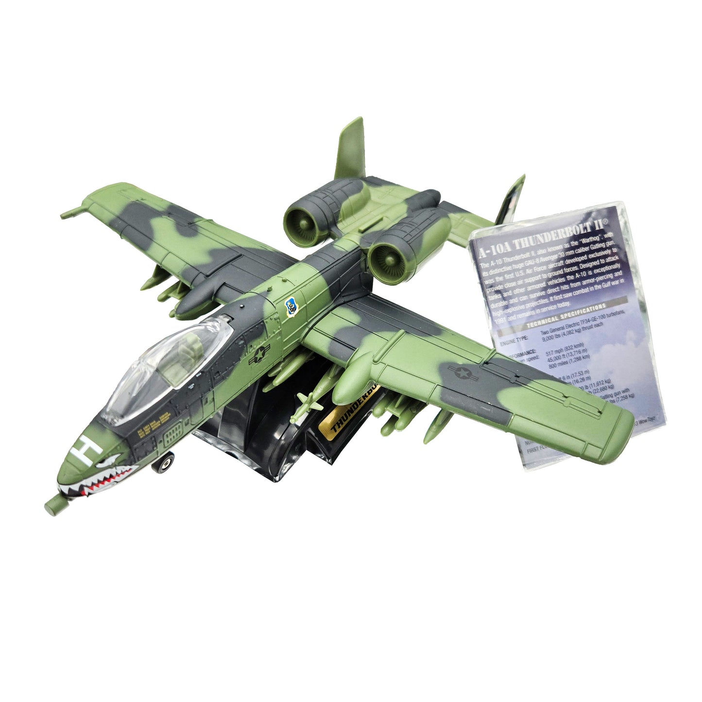 Smithsonian A-10A Thunderbolt II Model – Angled View of Assembled Aircraft