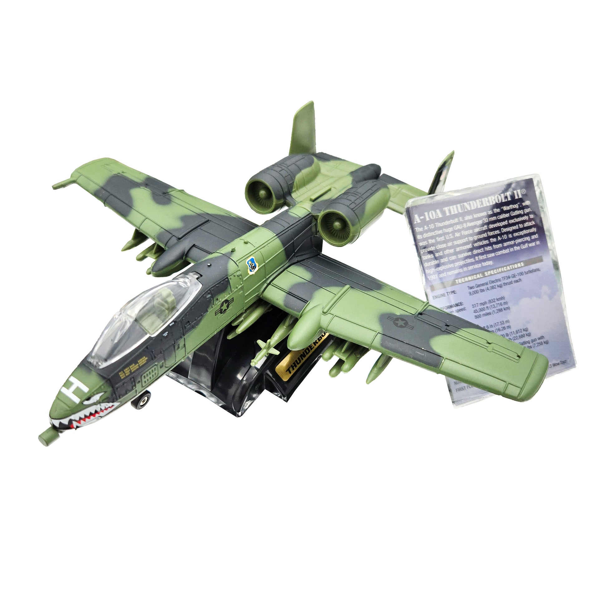 Smithsonian A-10A Thunderbolt II Model – Angled View of Assembled Aircraft