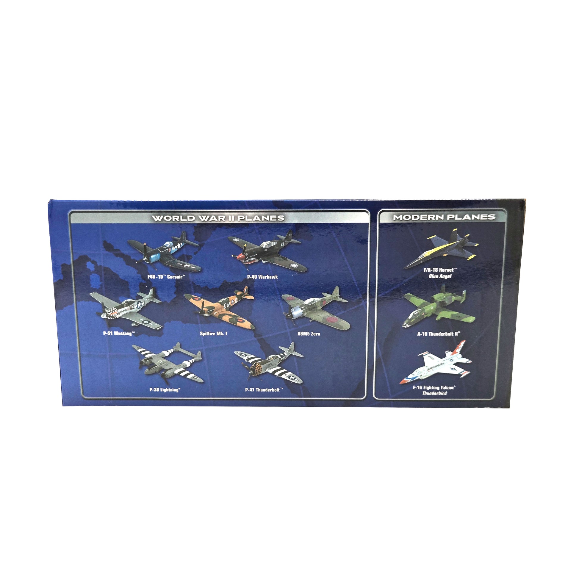 Smithsonian F/A-18 Hornet Blue Angels Model – Bottom Panel with Product Specs