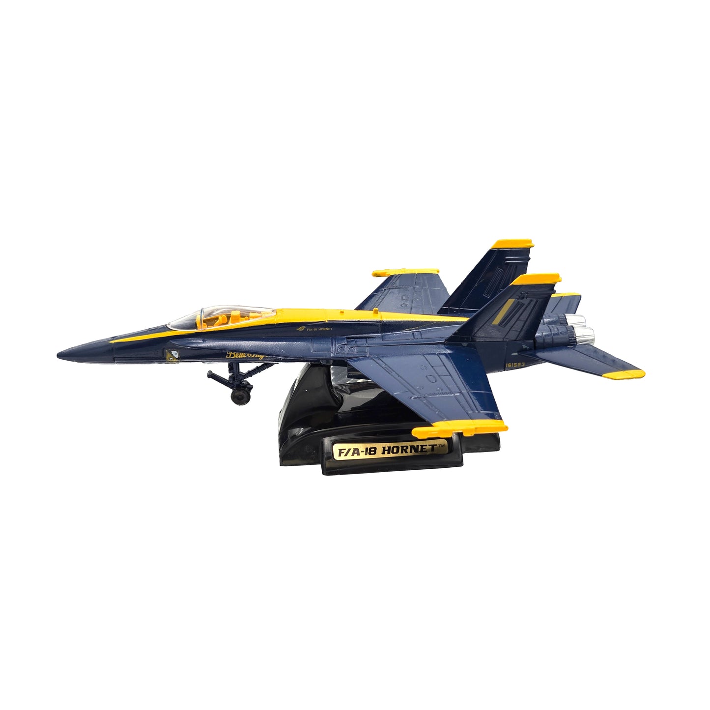 F/A-18 Hornet Blue Angels Model – Left-Facing View of Assembled Aircraft