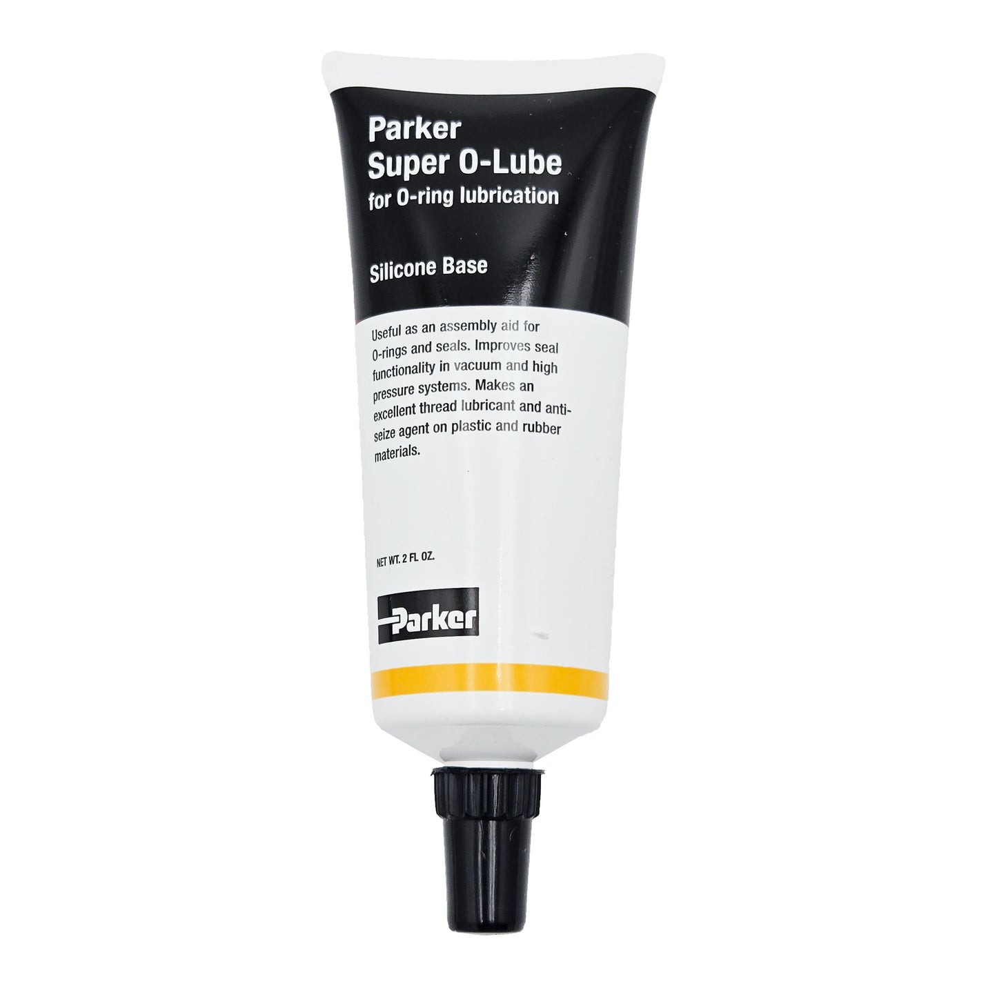 Parker Super O-Lube silicone O-ring lubricant 2 oz tube for seals and threads.