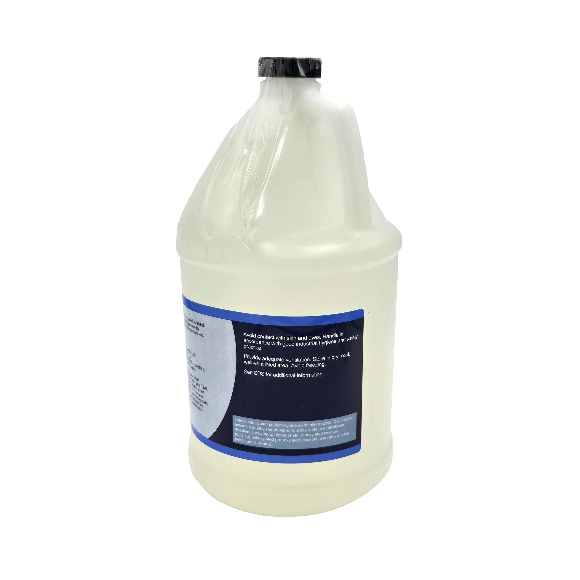 Celeste Sani-Tank Lavatory Soak – 1 Gallon Side View Showing Container Profile