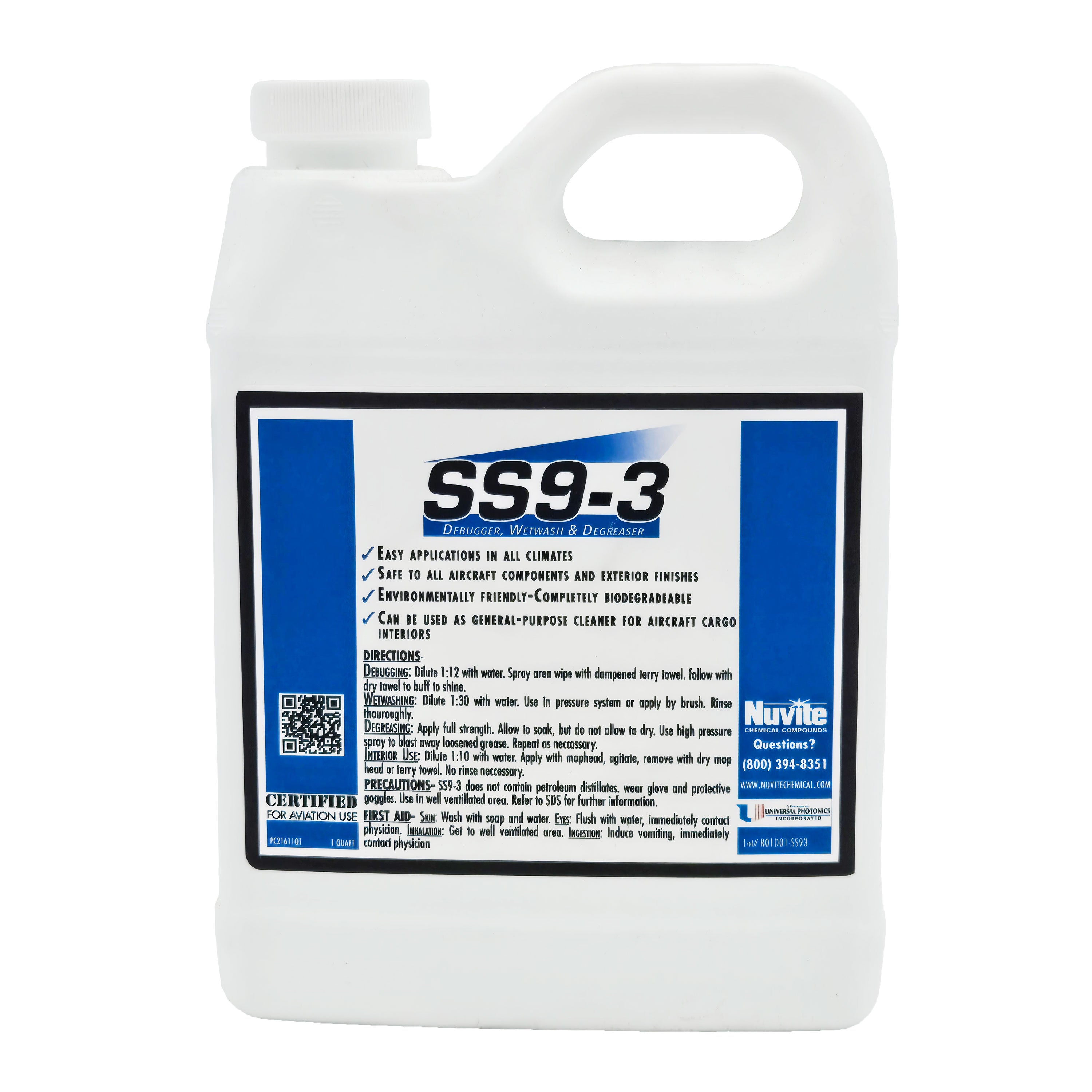 SS9-3 - Wet Wash, Debugger, Degreaser – Pilots HQ LLC.