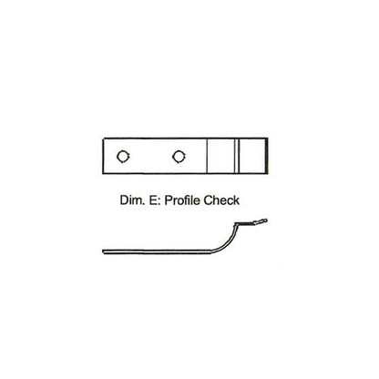Technical drawing of FAA-PMA Retaining Clip for Beechcraft Wing Bolt Inspection Covers — 35-105005-6