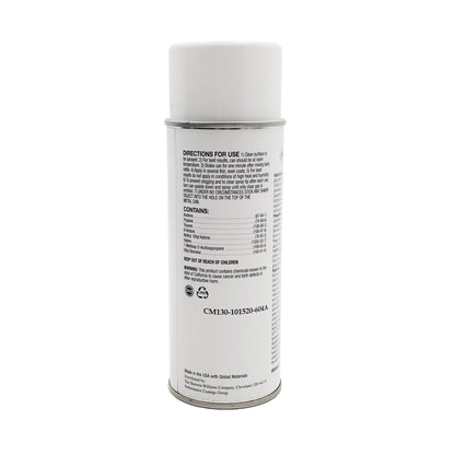Instruction and ingredient label on Sherwin-Williams propeller touch-up paint showing application directions and chemical contents including acetone, propane, and toluene