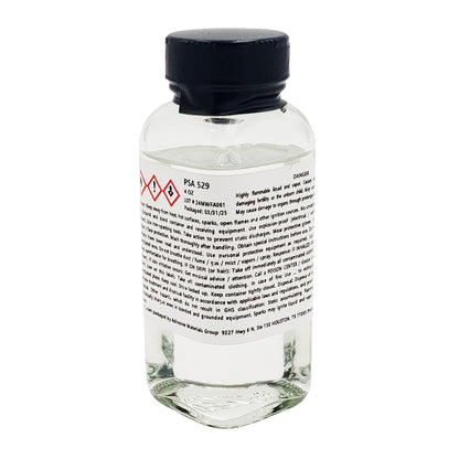 PSA 529 adhesive label showing DANGER warning and flammability hazard