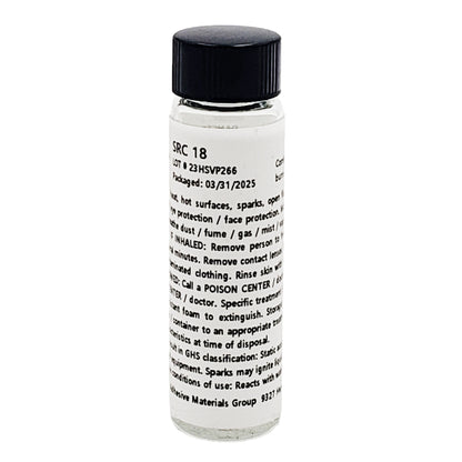 SRC 18 catalyst label with lot number 23HSVP266.