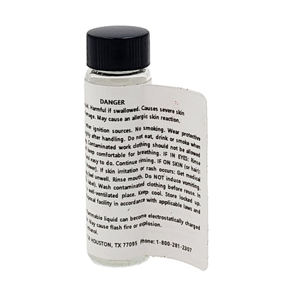 SRC 18 catalyst label showing first aid instructions and emergency contact
