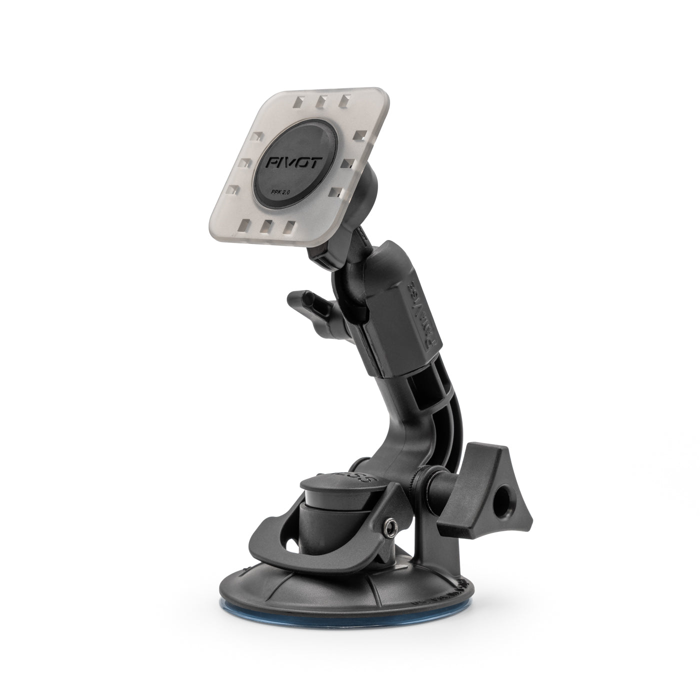 PIVOT Single Suction Cup Mount Kit 809PPK-PB adjustable aviation EFB and tablet mounting system, Left Angle Veiw