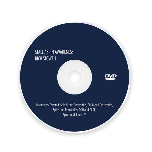Stall Spin Awareness DVD covering stall recognition, spin awareness, and unusual-attitude flight training