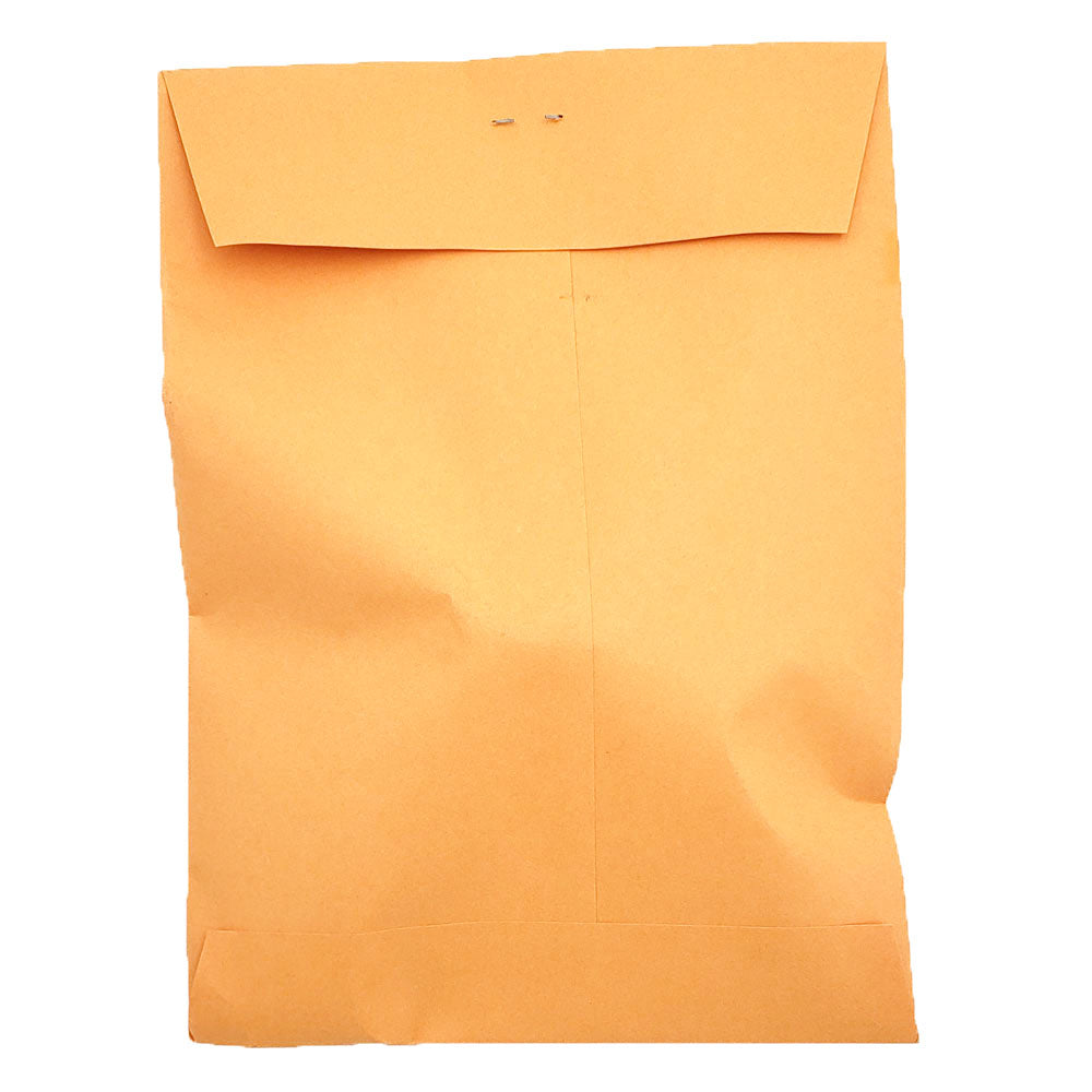 Back view of David Clark stirrup and clamp kit envelope showing stapled closure