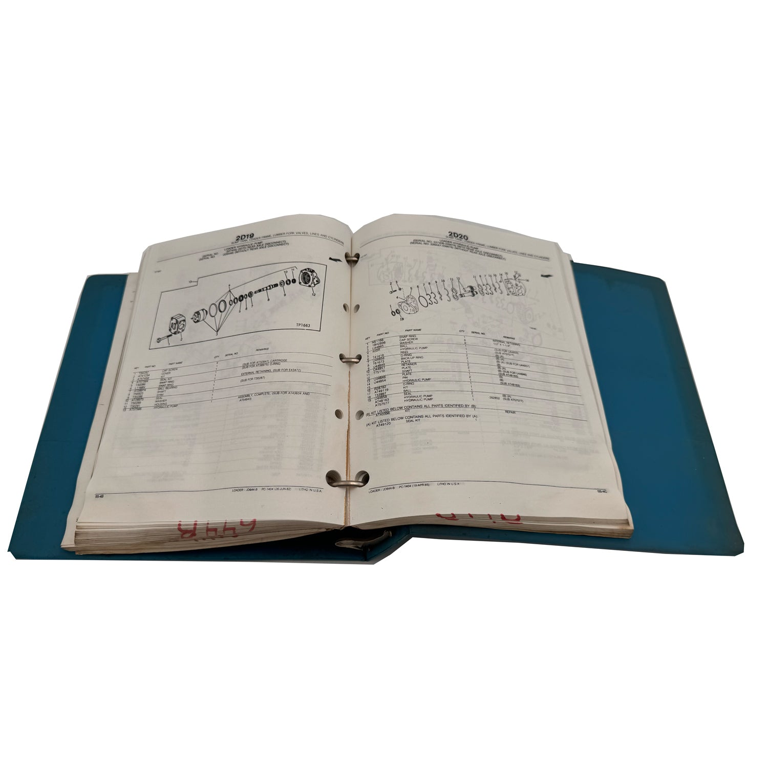 John Deere JD644-B Parts Catalog Manual | PC1404