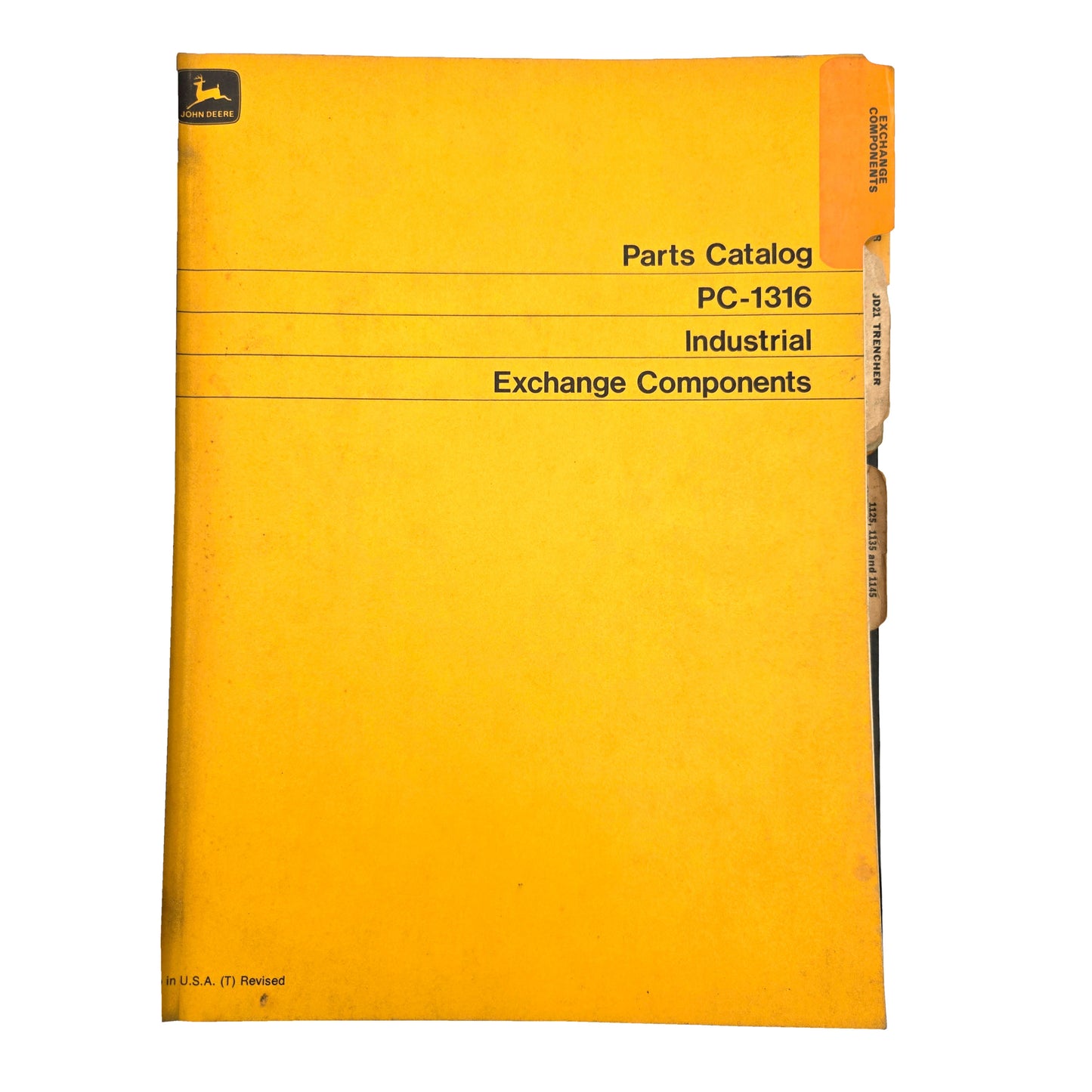 John Deere - Parts Catalog Binder | Parts Catalog PC-1316 Industrial Exchange Components