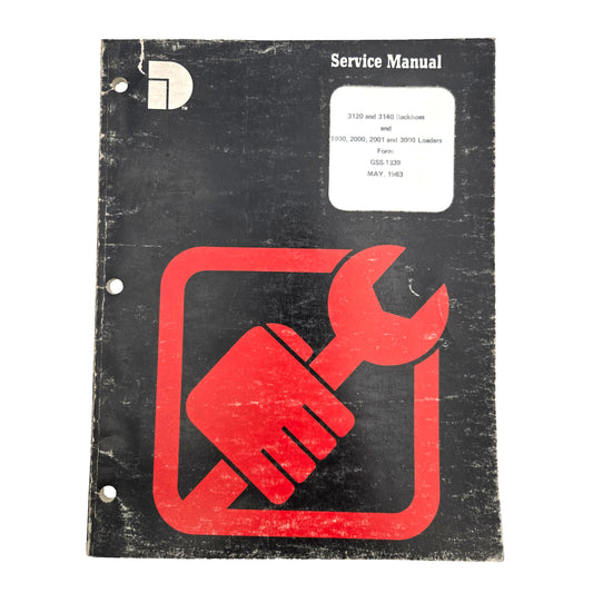 IH Dresser 3120 3140 Backhoe 1000 2000 2001 3000 Loaders Service Manual