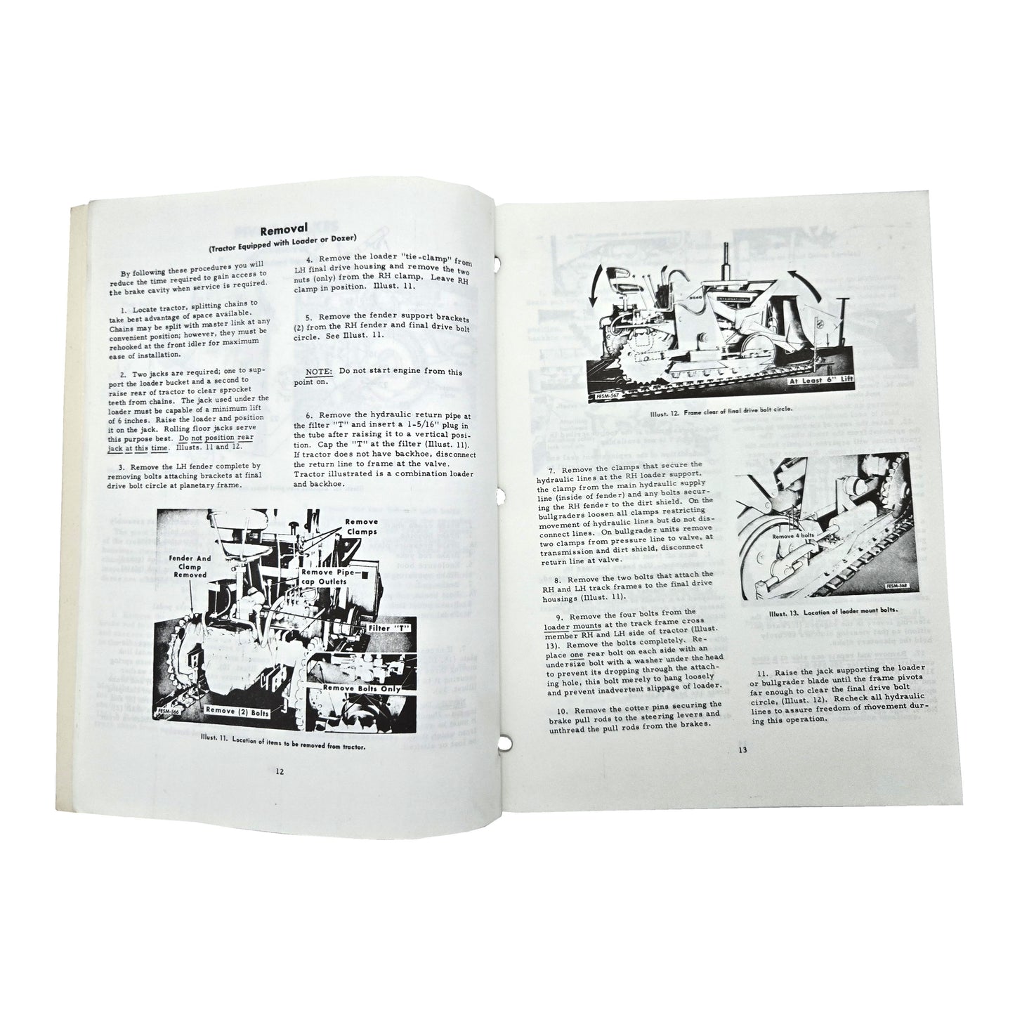 IH International Dresser Model 340 Series Service Manual GSS-1260-D