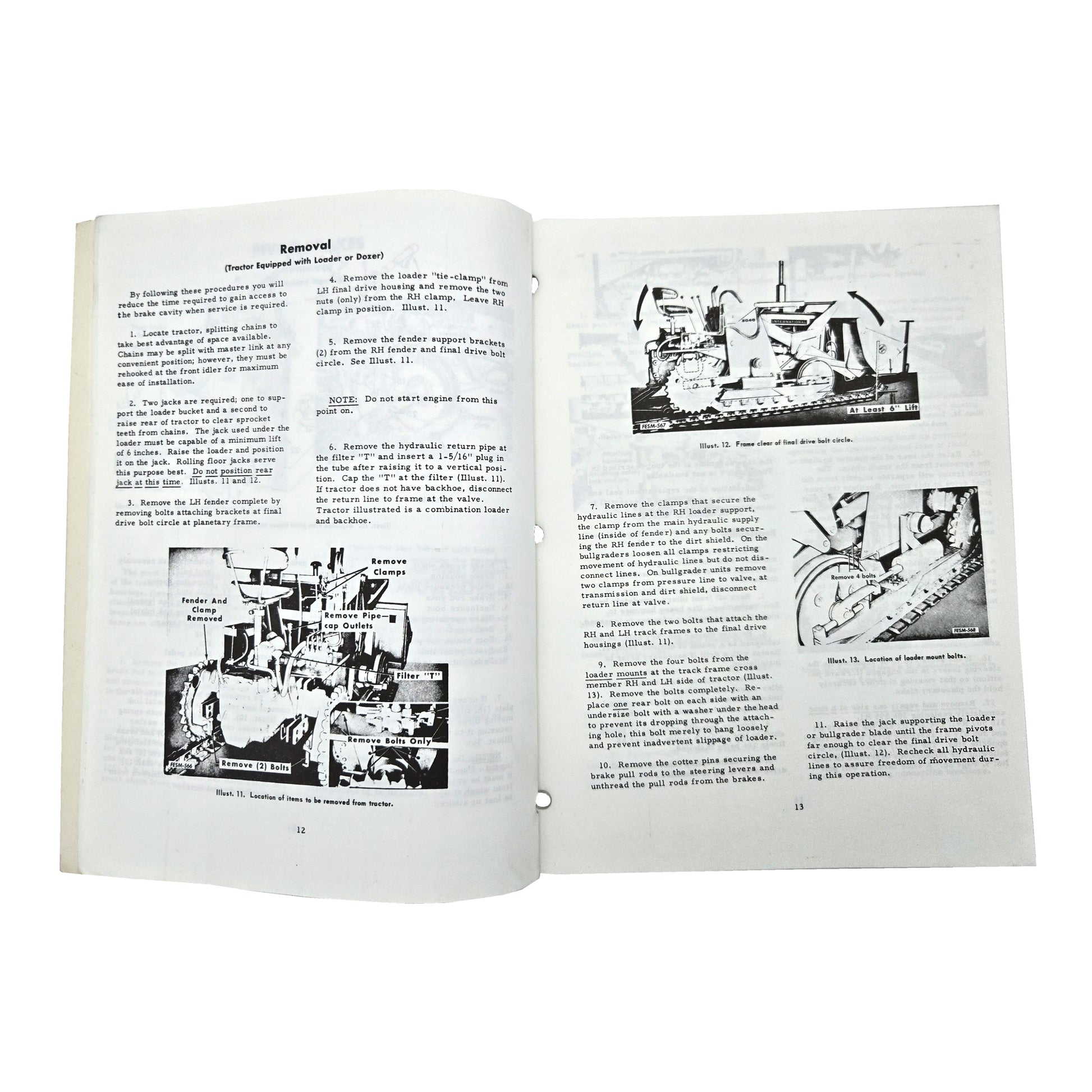 IH International Dresser Model 340 Series Service Manual GSS-1260-D
