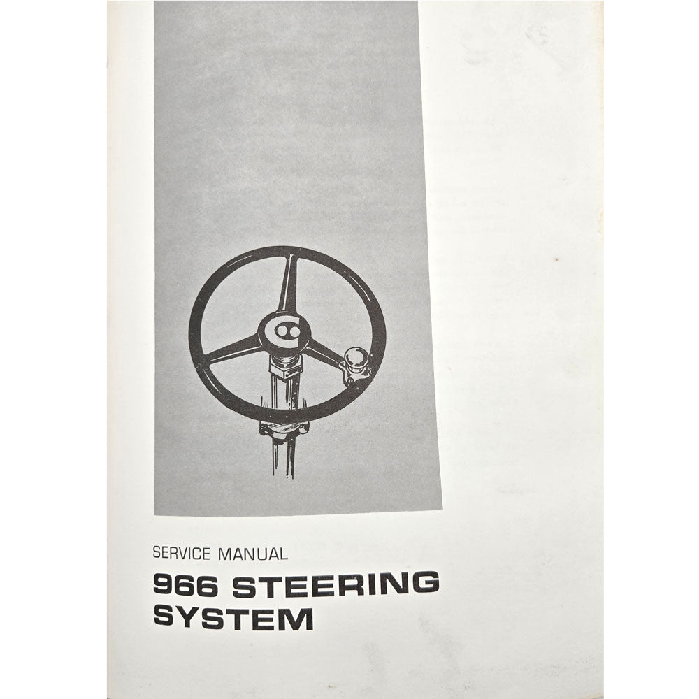 Cat Caterpillar 966C Wheel Loader Service Manual | 966 Steering System: Service Manual