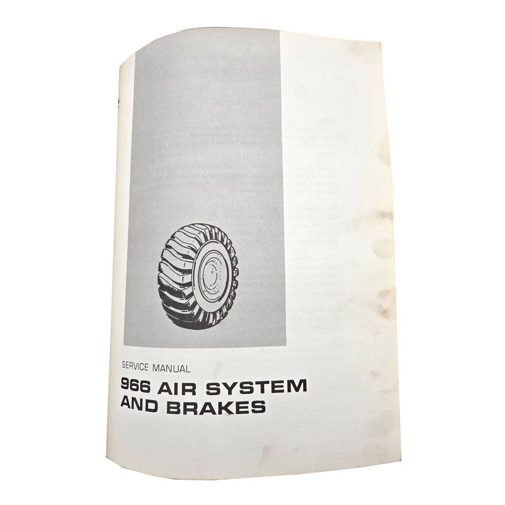 Cat Caterpillar 966C Wheel Loader Service Manual | 966 Air System and Brakes: Service Manual
