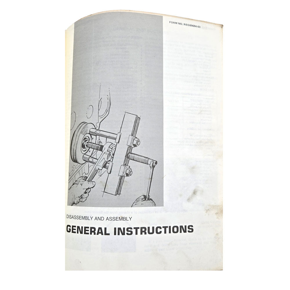 Cat Caterpillar 966C Wheel Loader Service Manual | General Instructions: Disassembly and Assembly