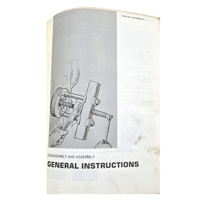 Cat Caterpillar 966C Wheel Loader Service Manual | General Instructions: Disassembly and Assembly