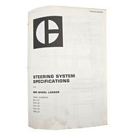 Cat Caterpillar 966C Wheel Loader Service Manual | 966 Wheel Loader: Steering System Specifications