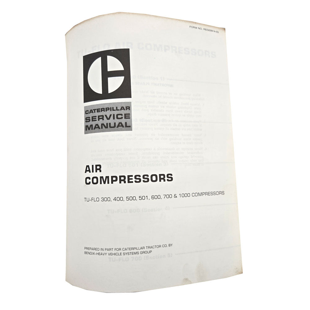 Cat Caterpillar 966C Wheel Loader Service Manual | Air Compressors: Tu-Flo 300, 400, 500, 501, 600, 700, and 1000 Compressors