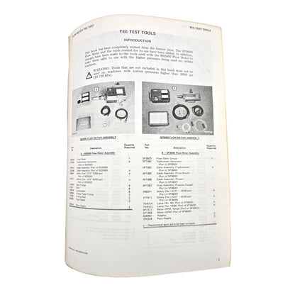 Cat Caterpillar 966C Wheel Loader Service Manual | Flow Meter Tee Test: Introduction