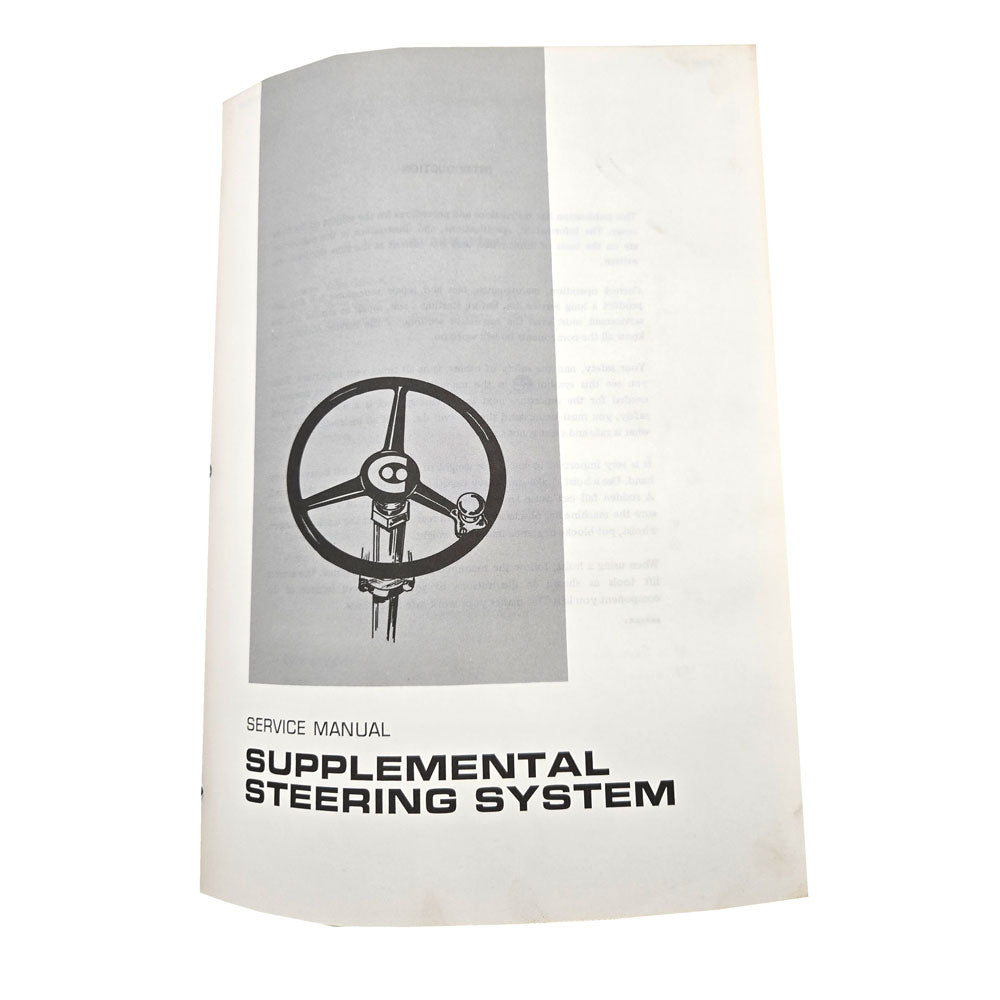Cat Caterpillar 966C Wheel Loader Service Manual | Supplemental SteeringSystem: Service Manual