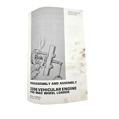 Cat Caterpillar 966C Wheel Loader Service Manual | 3306 Vehicular Engine for 966C Wheel Loader: Disassembly and Assembly