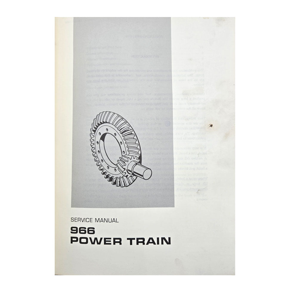 Cat Caterpillar 966C Wheel Loader Service Manual | 966: Service Manual