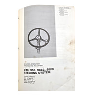 Cat Caterpillar 966C Wheel Loader Service Manual | 814, 950, 966C, 980B Steering System: Systems Operation Testing and Adjusting