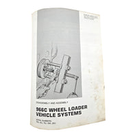 Cat Caterpillar 966C Wheel Loader Service Manual | 966C Wheel Loader Vehicle Systems: Disassembly and Assembly
