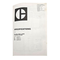 Cat Caterpillar 966C Wheel Loader Service Manual | 814, 950, 966C, and 980B Steering System: Specifications