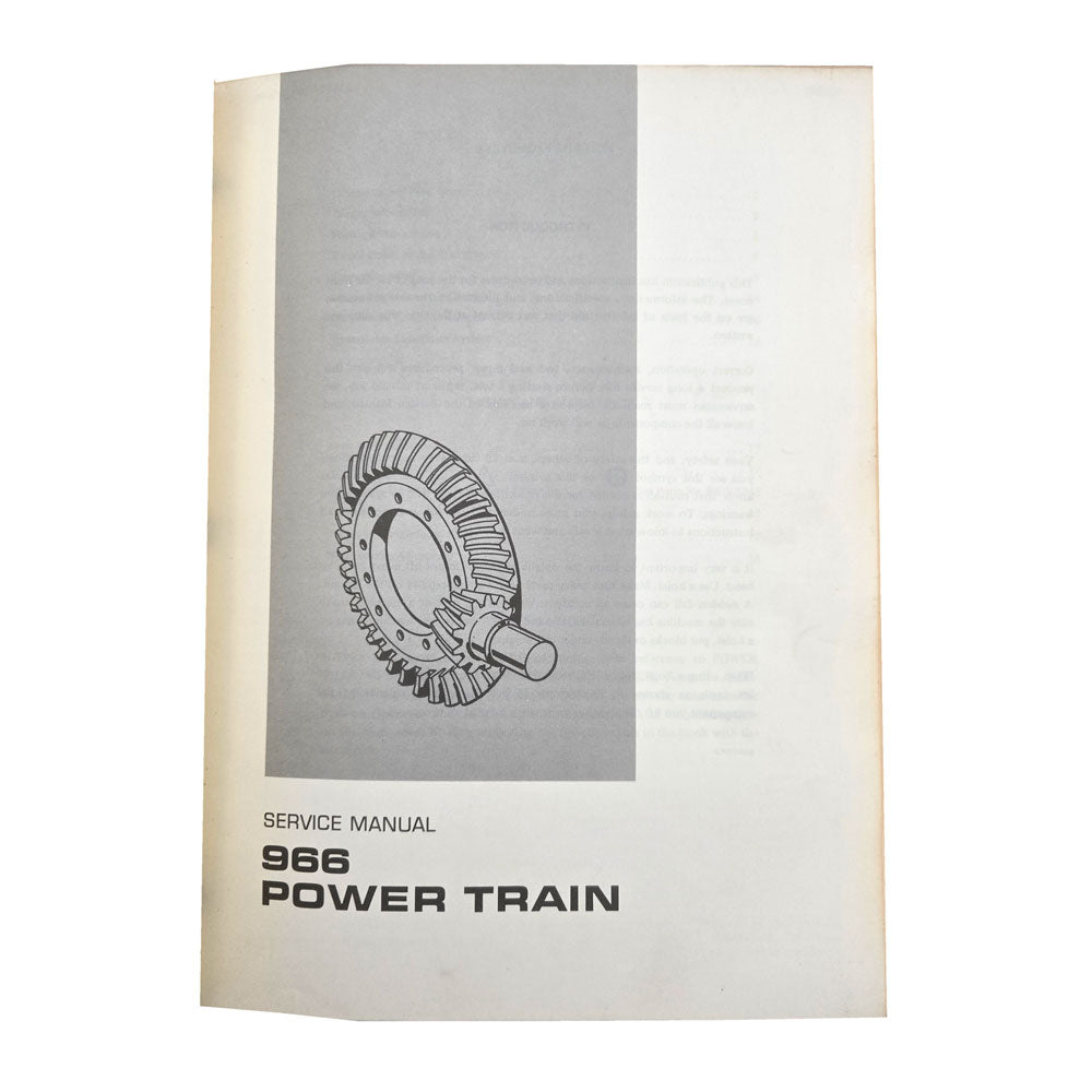 Caterpillar Cat 966 Wheel Loader Service Manual 30K 25U 42J 76J 78G Series | 966: Service Manual
