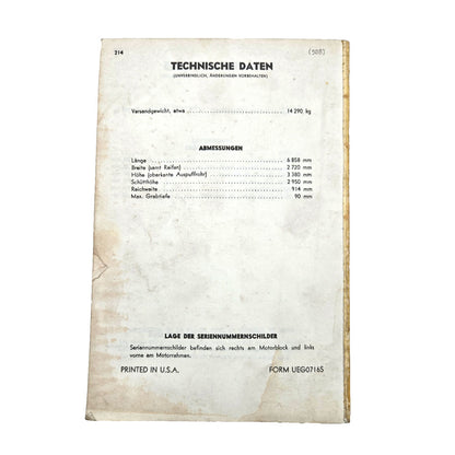 CAT 950 Wheel Loader Parts Manual