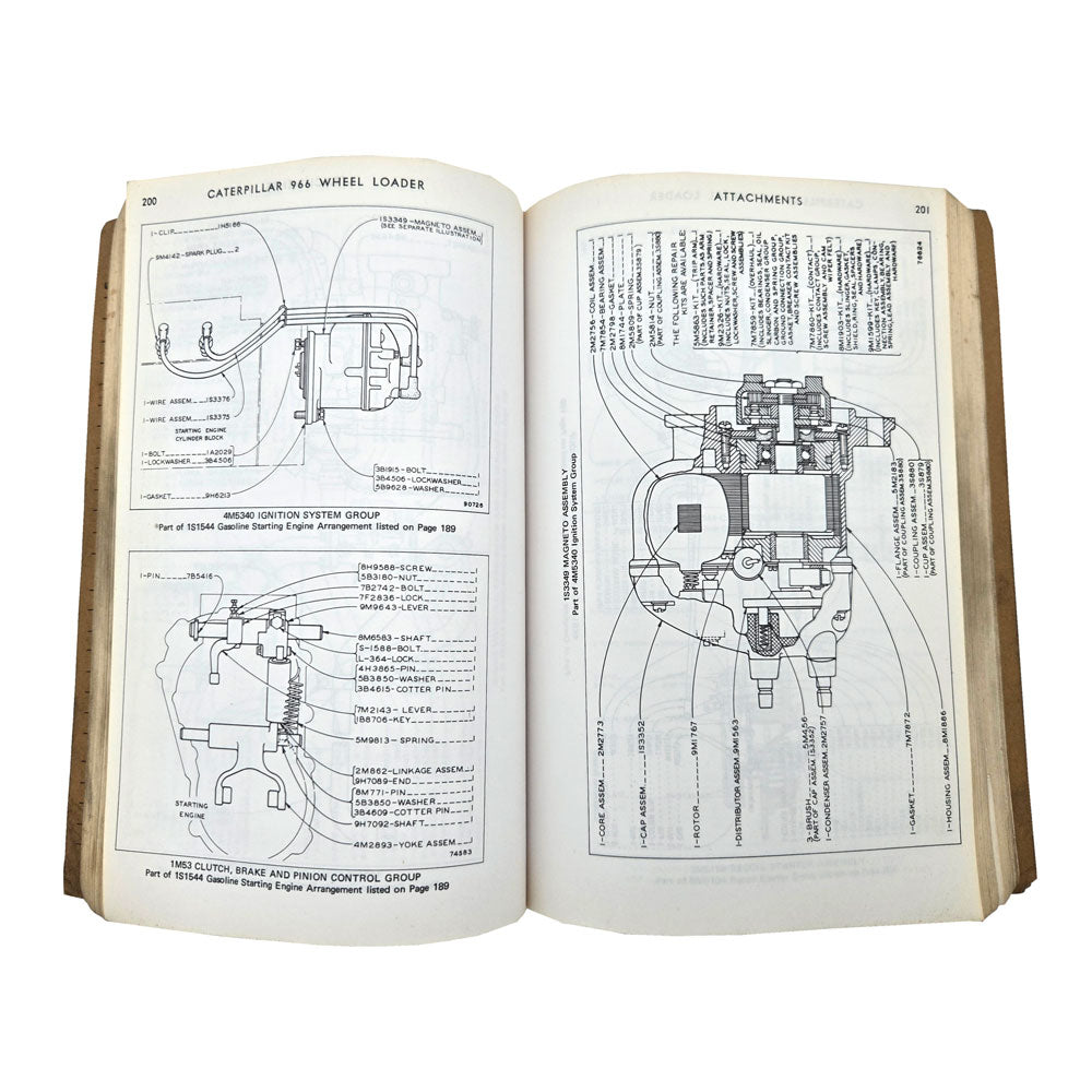 CAT 966 Wheel Loader Parts Manual