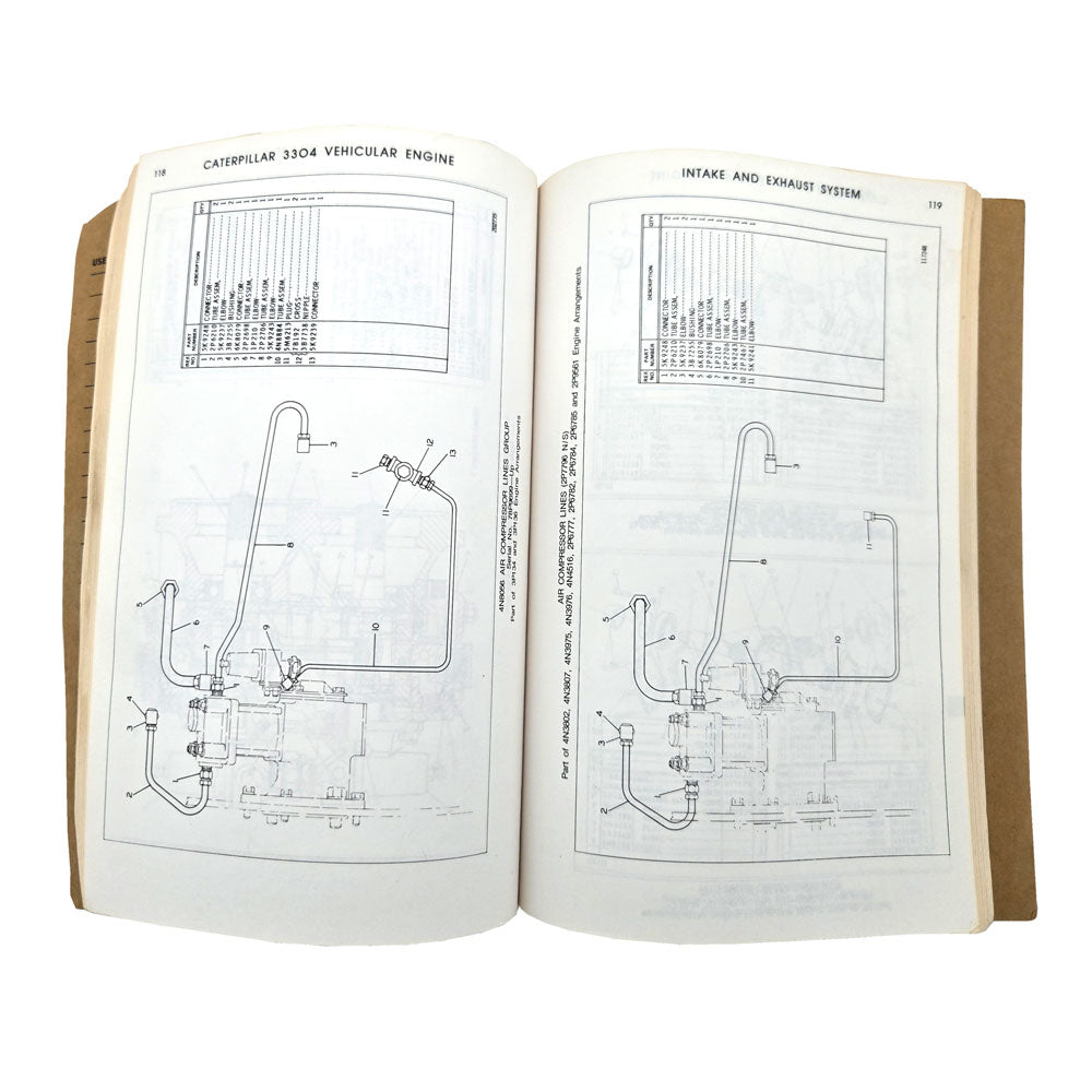 CAT 3304 Vehicular Engine Parts Manual 