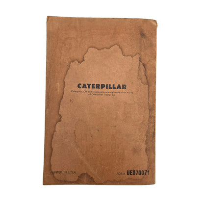 Cat Caterpillar D320 Engine 63B1802-UP Parts Book Manual | Book A