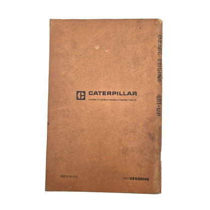 Cat Caterpillar D330C Engine 4B1-UP Parts Book Manual