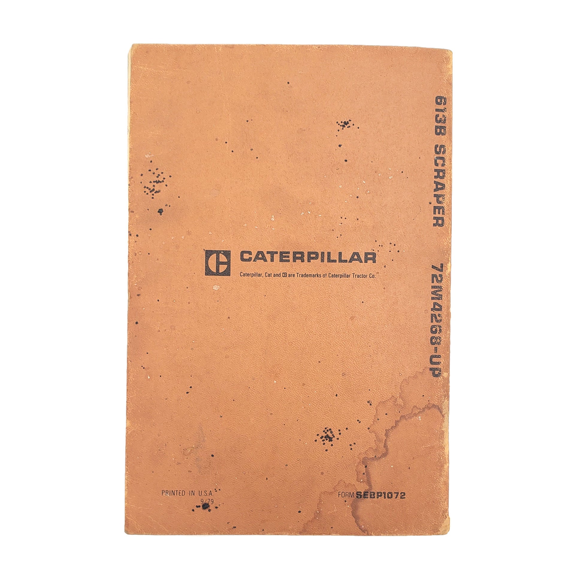 Cat Caterpillar 613B Parts Book Manual 72M4268-UP