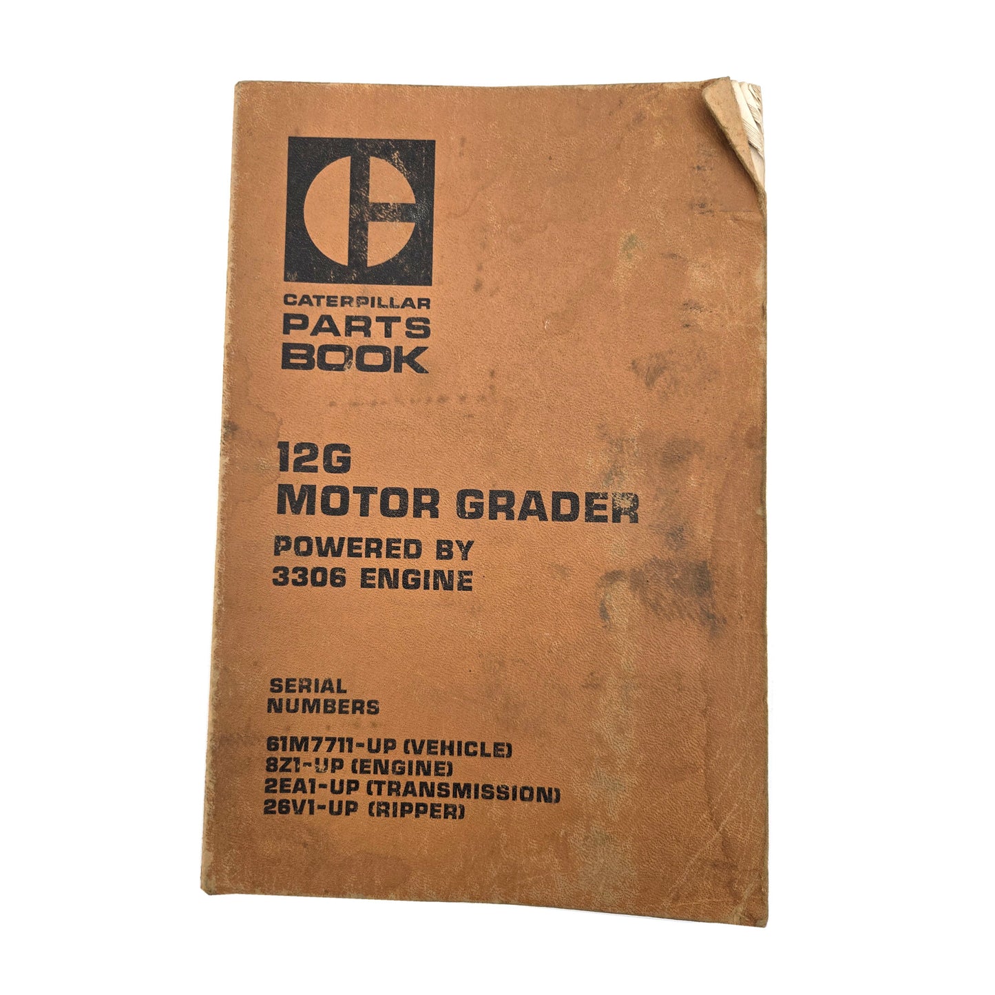 Cat Caterpillar 12G Motor Grader Parts Manual Book 